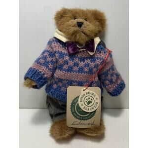 Boyd's Bears 8" Plush Edmund Sweater Tie Pants Collectible